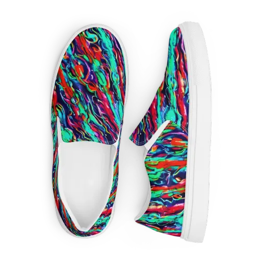 Afterglow Frenzy on a Men's Slip-On Canvas Shoes