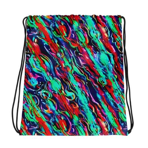 Afterglow Frenzy on a Drawstring Bag