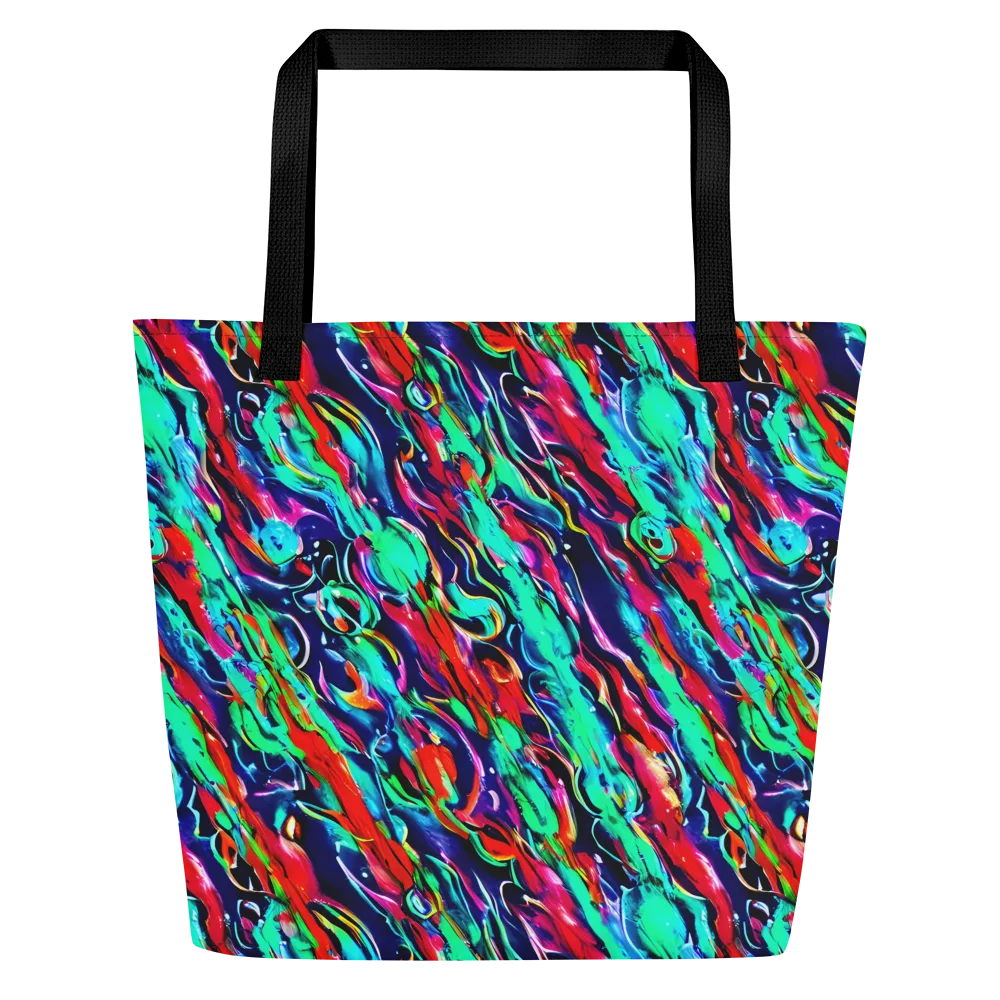 Afterglow Frenzy on Large Tote Bag W/ Pocket — Front