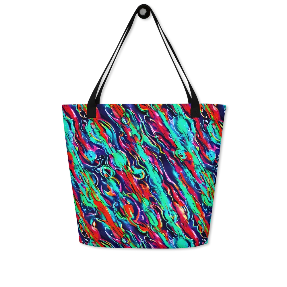 Afterglow Frenzy on Large Tote Bag W/ Pocket — Front