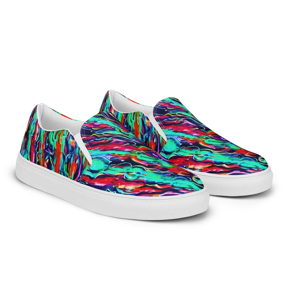Afterglow Frenzy on Women's Slip-On Canvas Shoes — Right Front