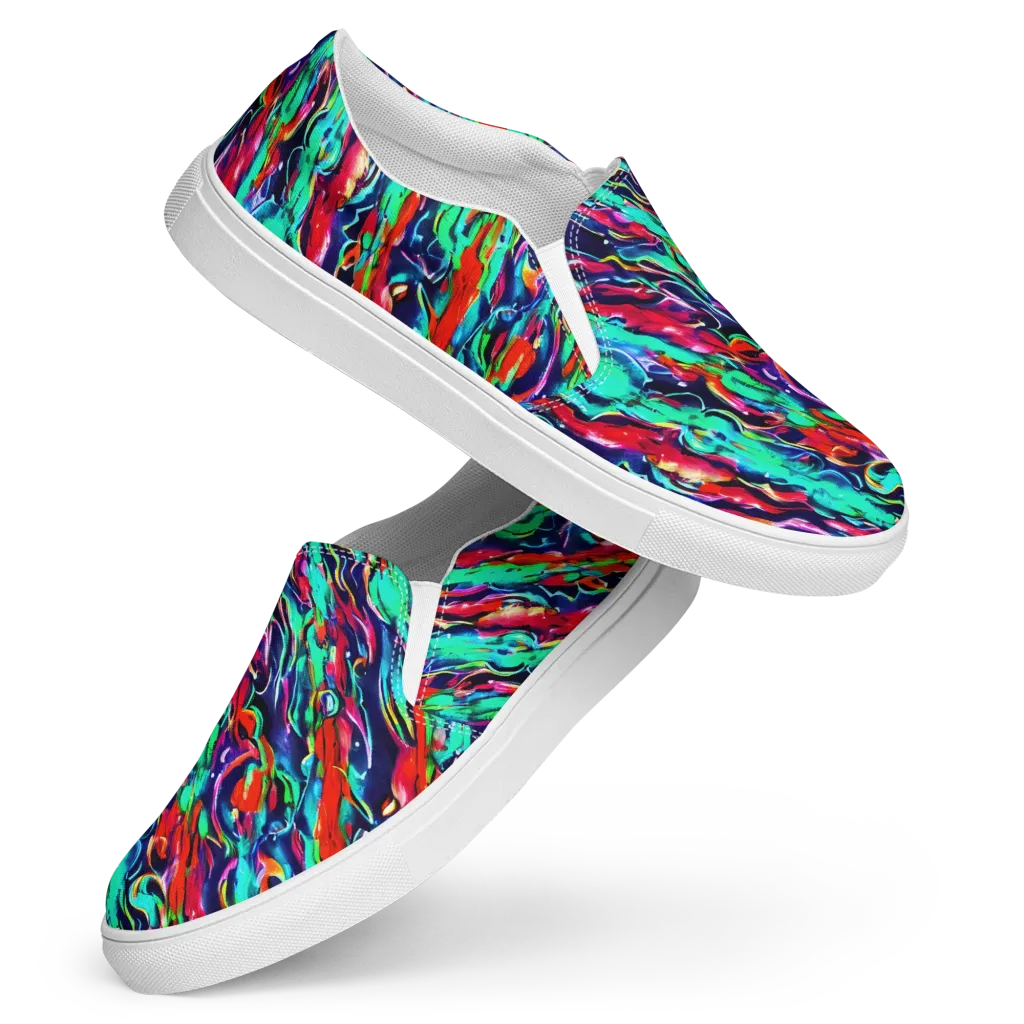 Afterglow Frenzy on Women's Slip-On Canvas Shoes — Front