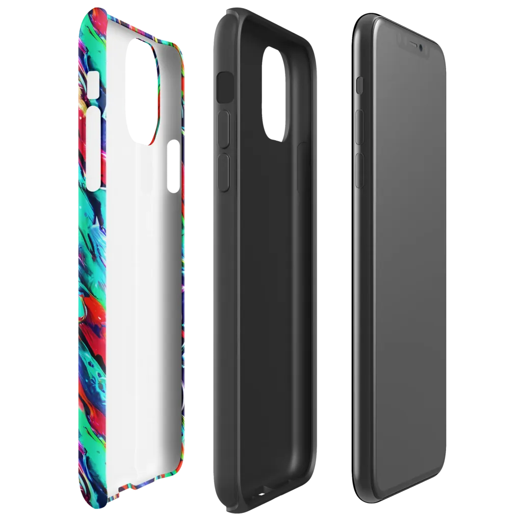 Afterglow Frenzy on Tough Case for iPhone® — Right