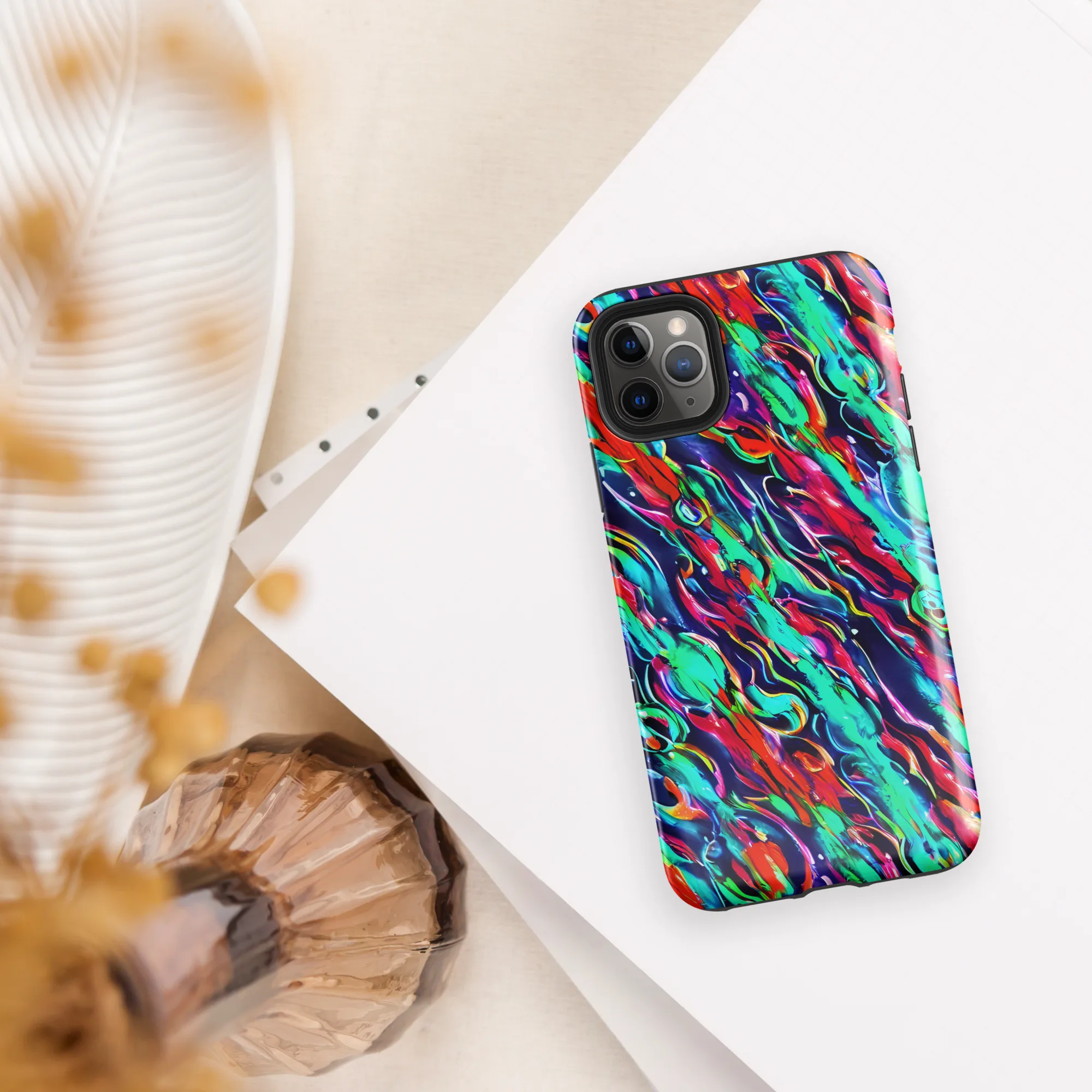 Afterglow Frenzy on Tough Case for iPhone® — Front