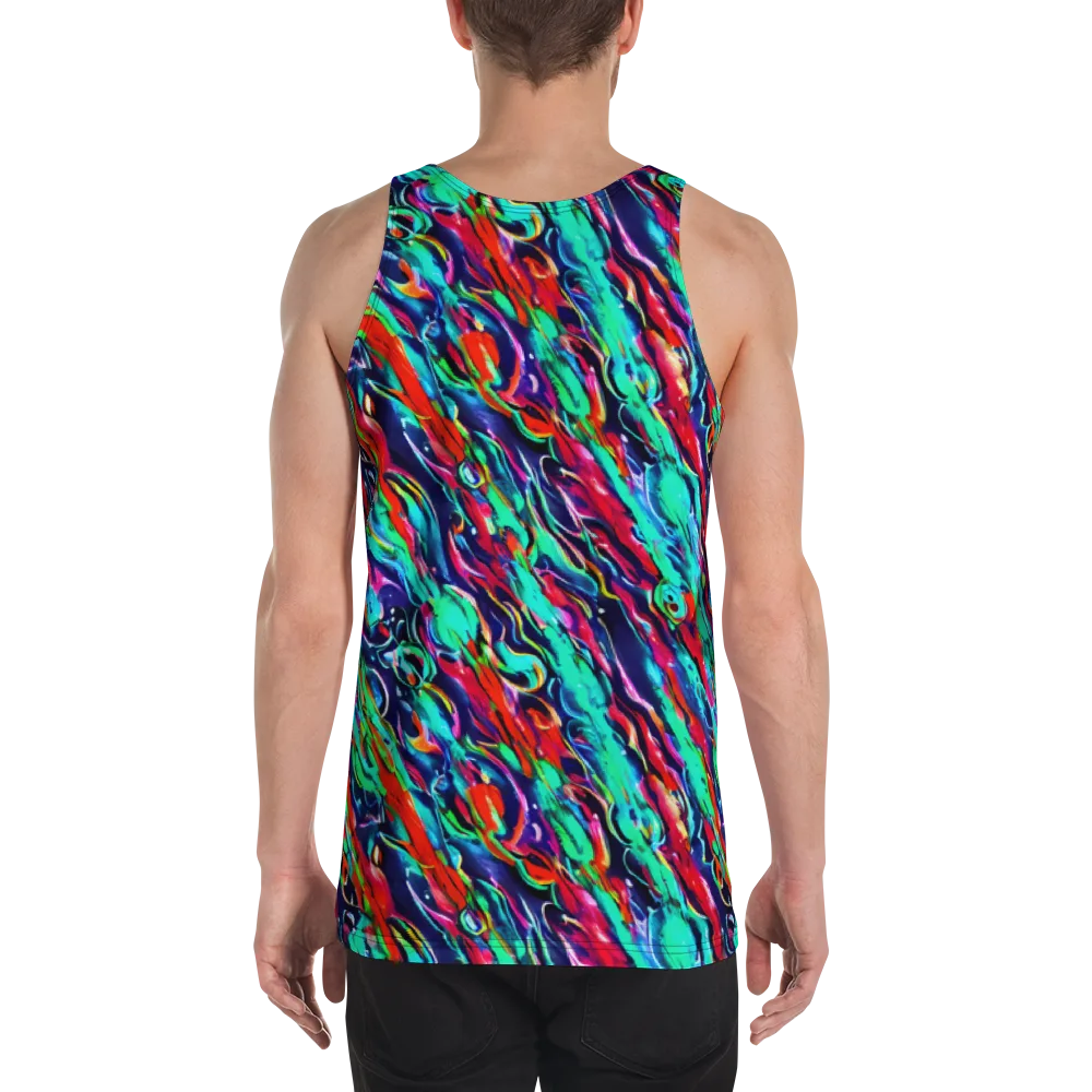 Afterglow Frenzy on Men's Tank Top — Back