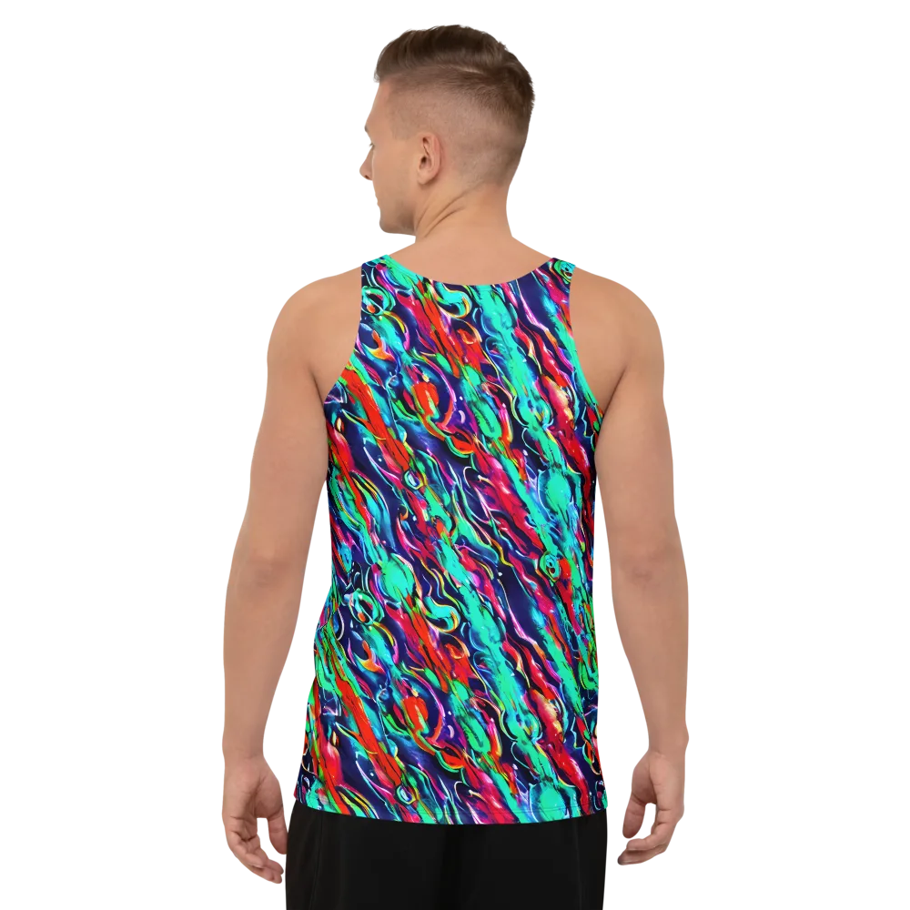Afterglow Frenzy on Men's Tank Top — Back
