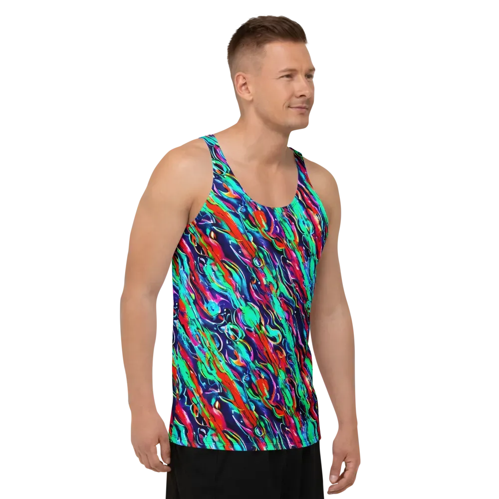 Afterglow Frenzy on Men's Tank Top — Right Front