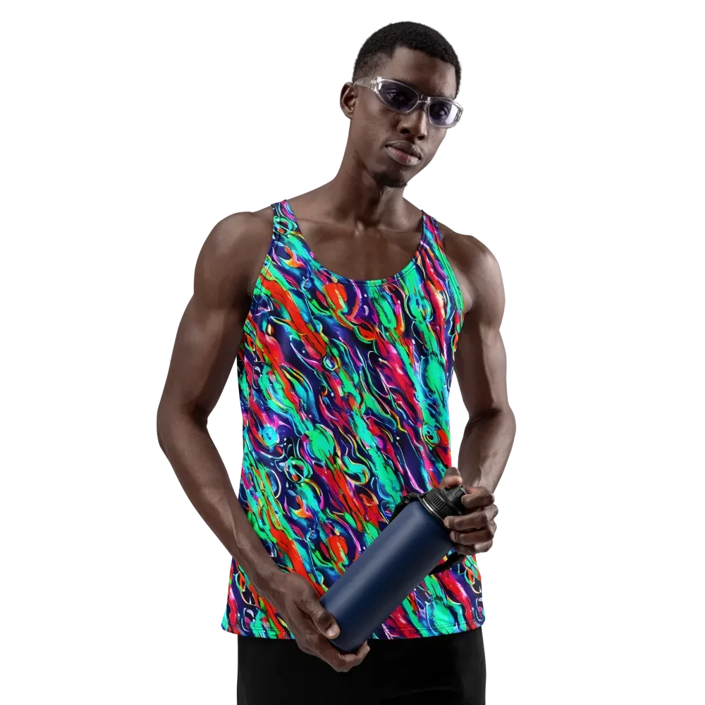 Afterglow Frenzy on Men's Tank Top — Front