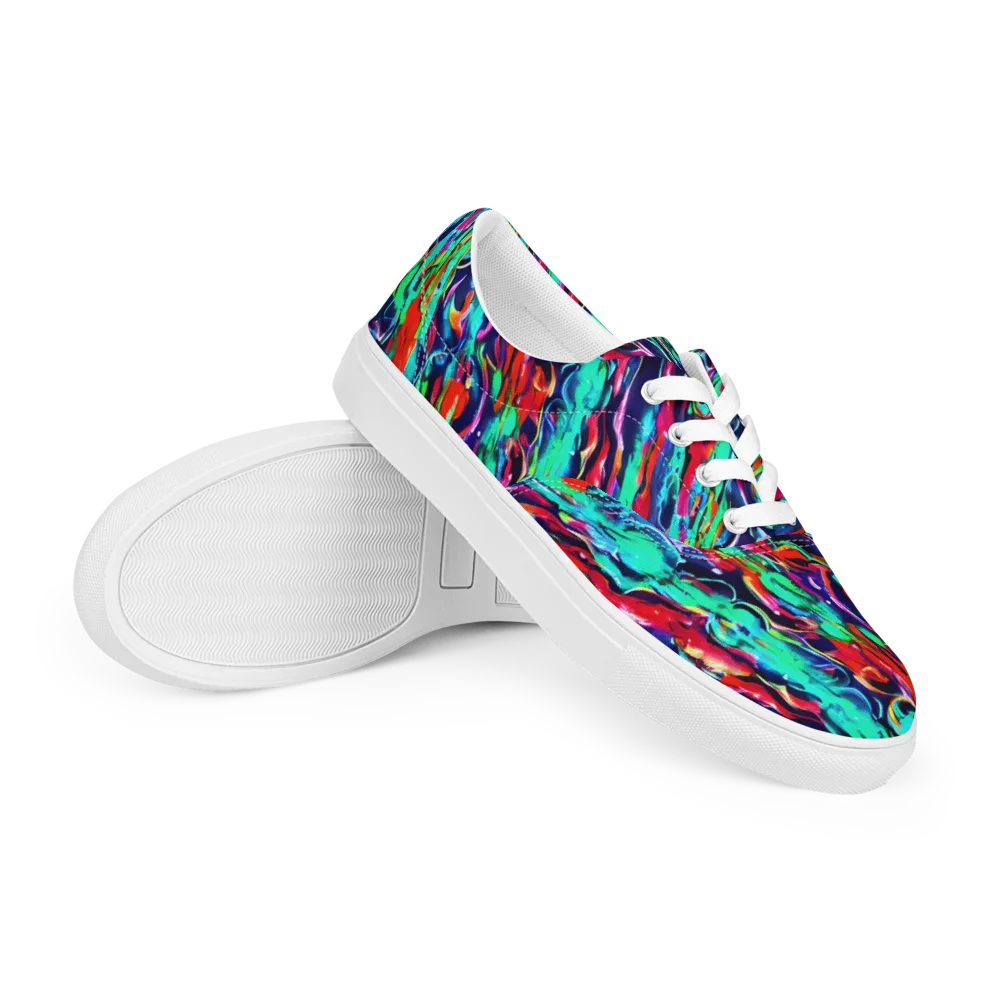 Afterglow Frenzy on Men's Lace-Up Canvas Shoes — Right Front