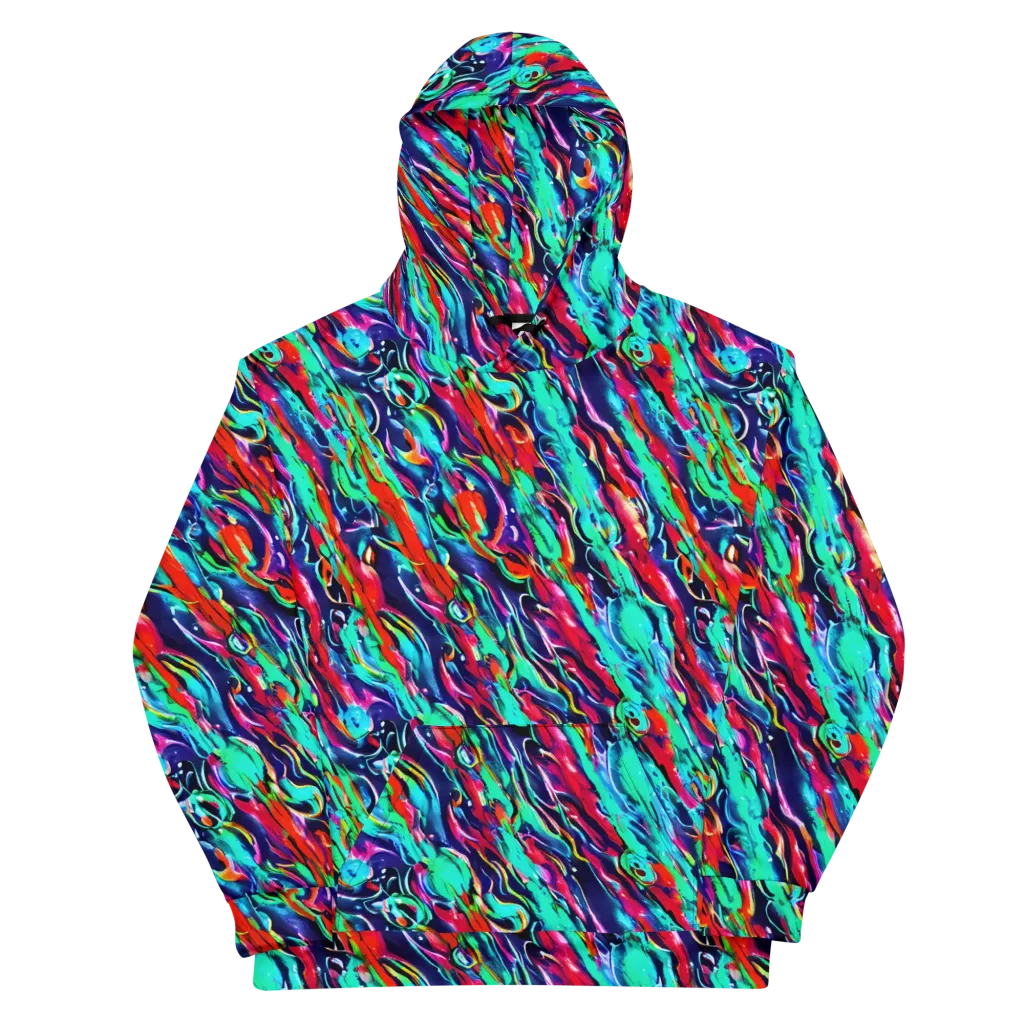 Afterglow Frenzy on Cotton Hoodie — Front