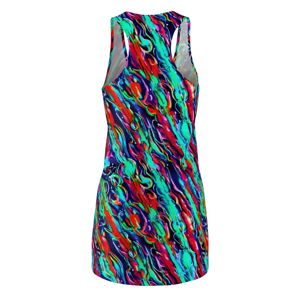Afterglow Frenzy on Racerback Dress — Back