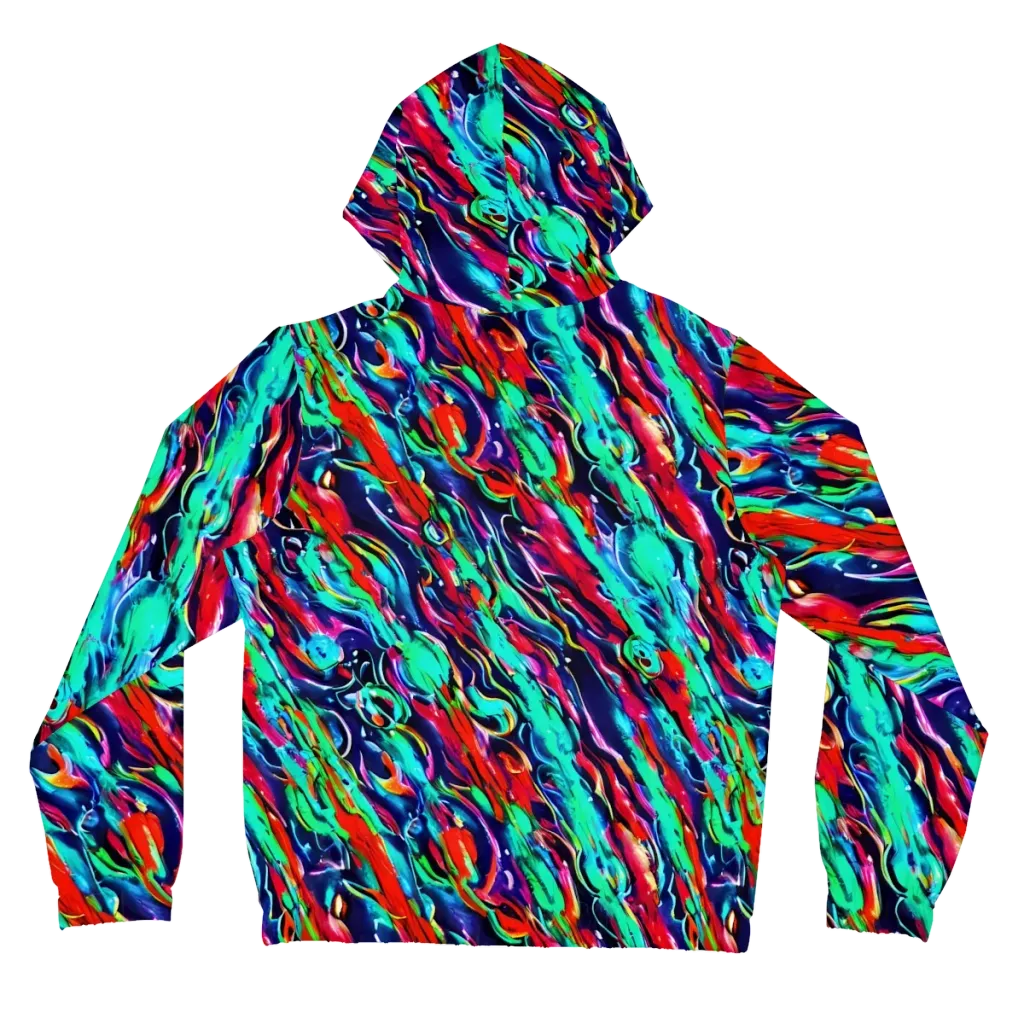 Afterglow Frenzy on Women's Full-Zip Hoodie — Back