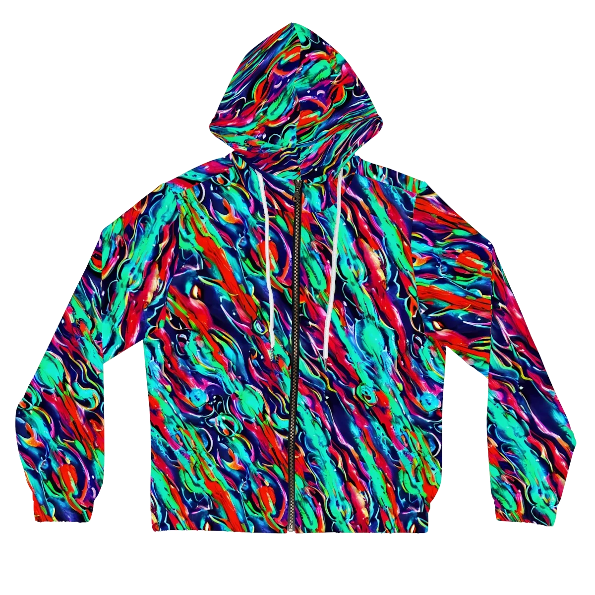 Afterglow Frenzy on Women's Full-Zip Hoodie — Front