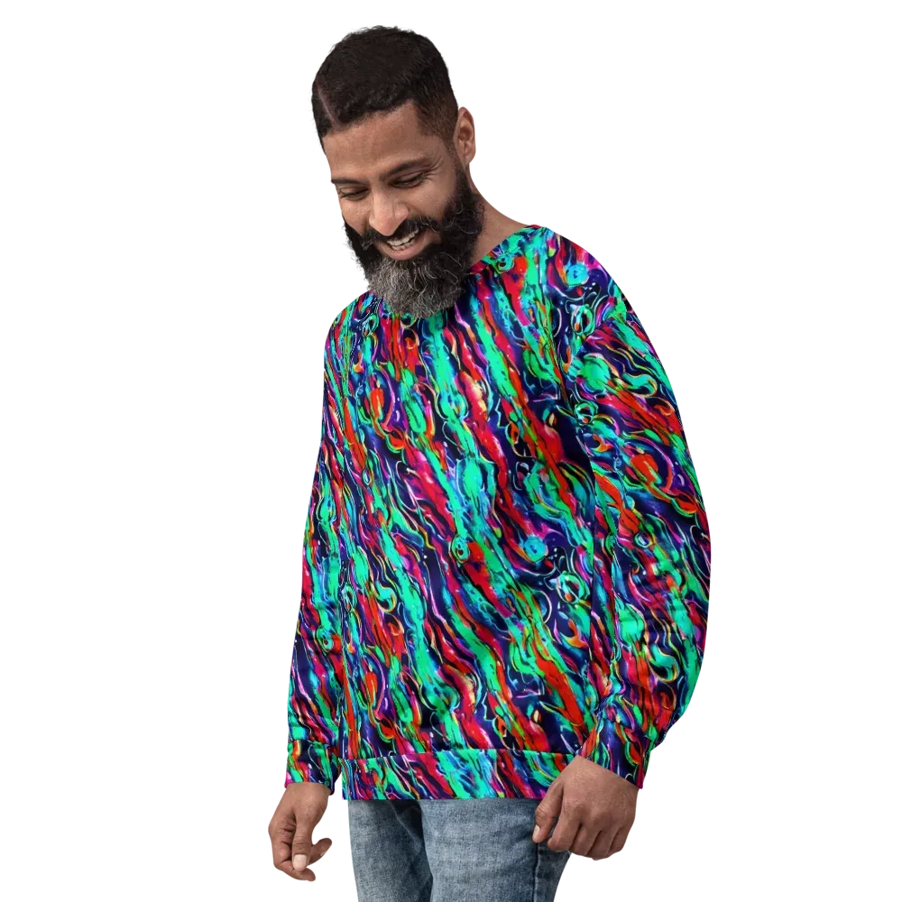 Afterglow Frenzy on Sweatshirt — Left Front