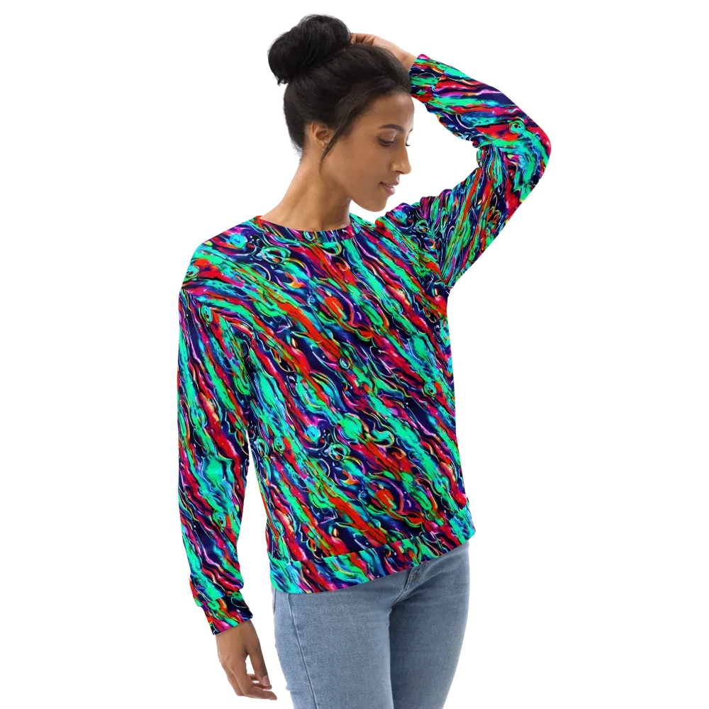 Afterglow Frenzy on Sweatshirt — Right Front