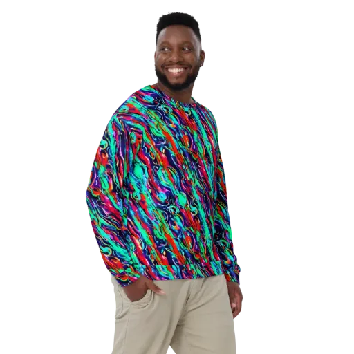 Afterglow Frenzy on a Sweatshirt