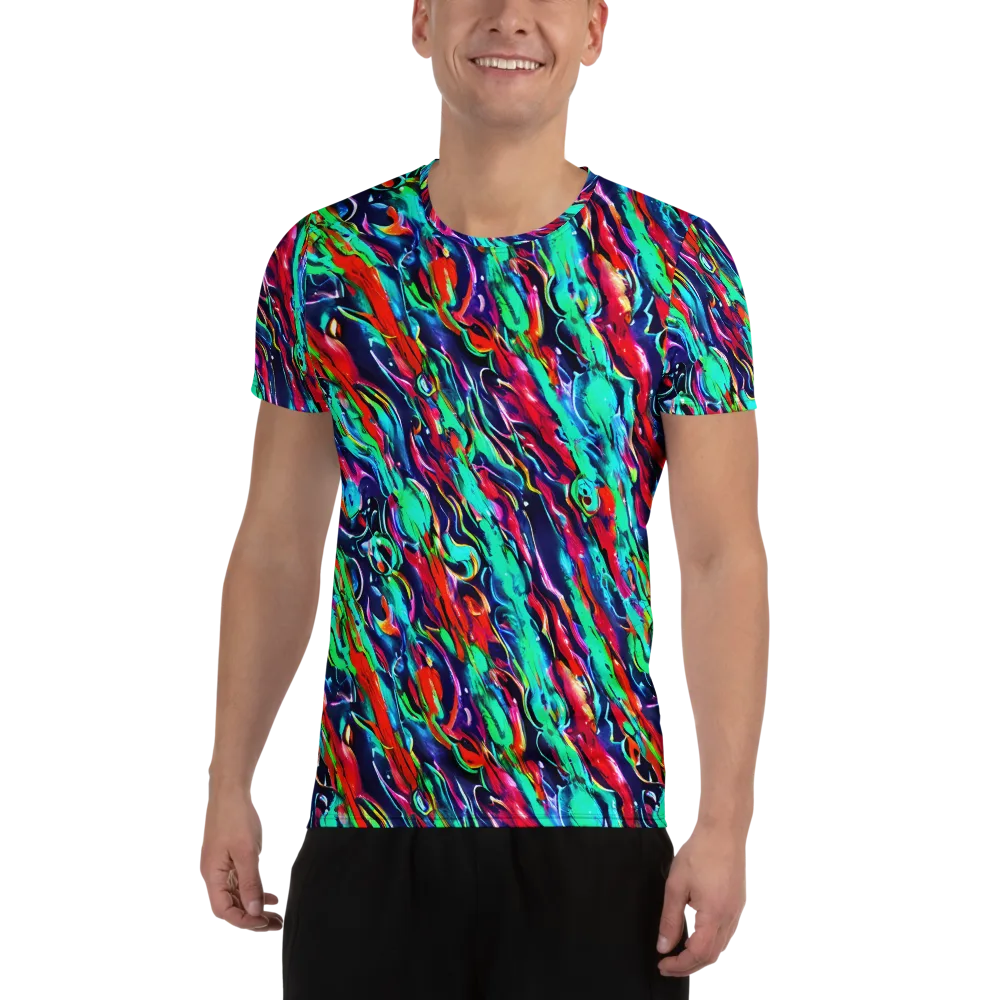 Afterglow Frenzy on Men's Athletic T-Shirt — Front