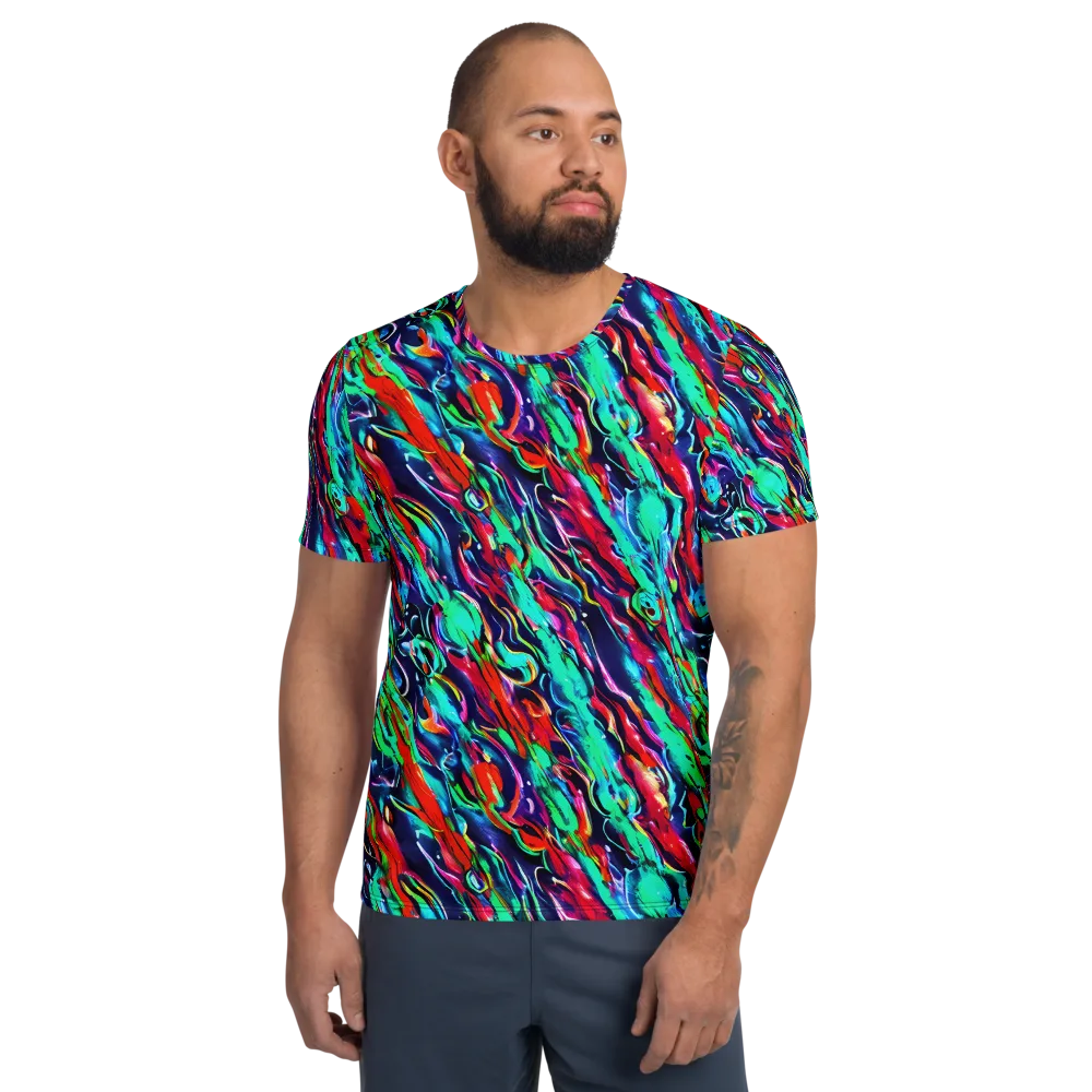 Afterglow Frenzy on Men's Athletic T-Shirt — Front