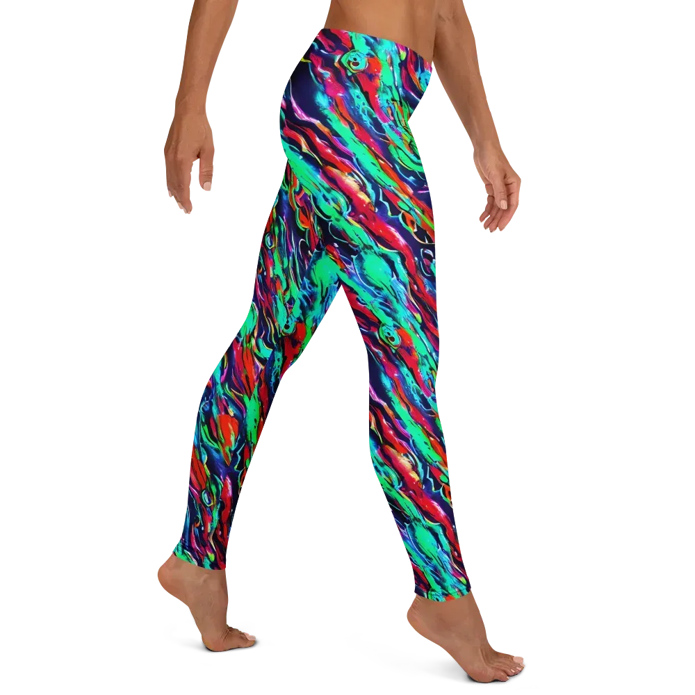 Afterglow Frenzy on Leggings — Right