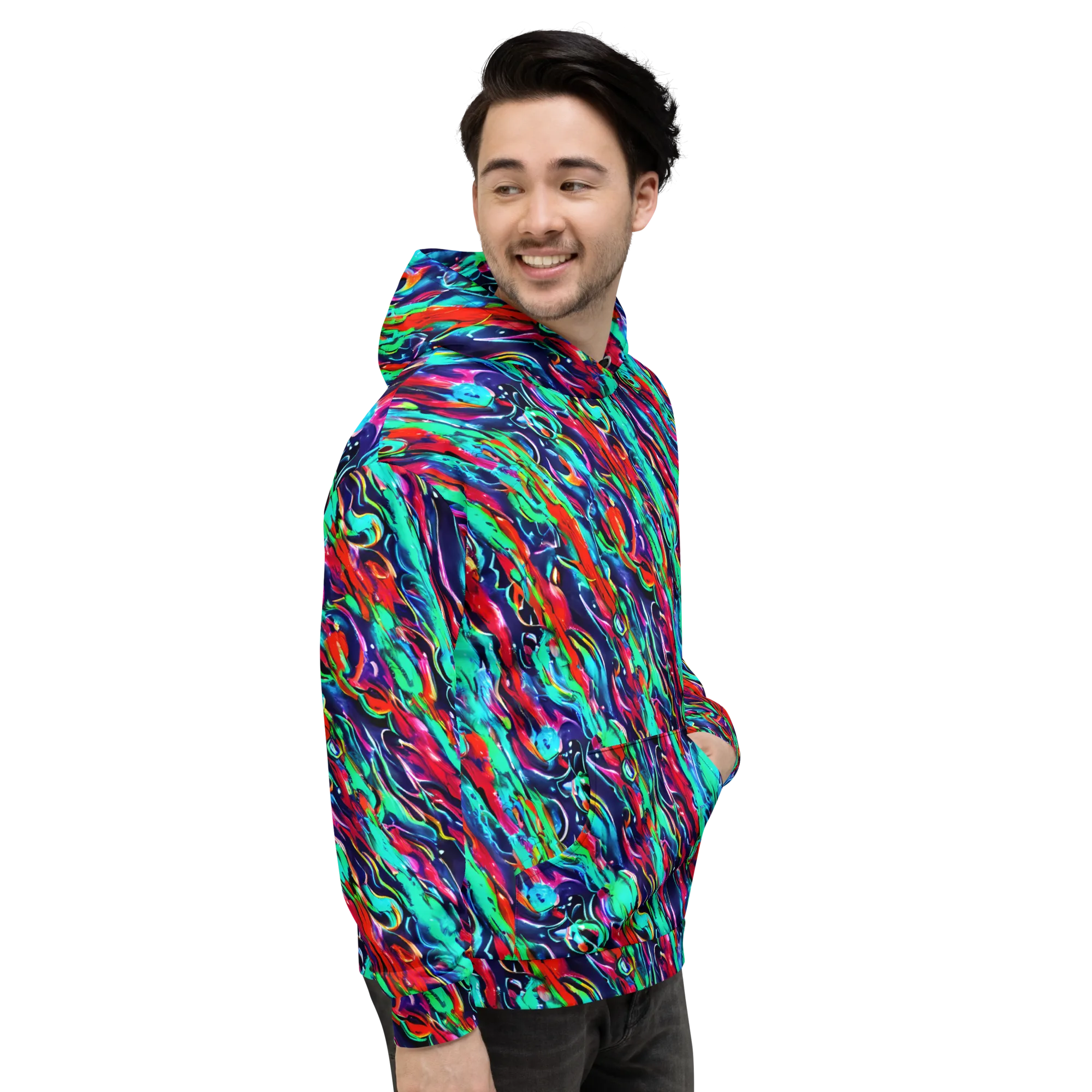 Afterglow Frenzy on Hoodie — Right