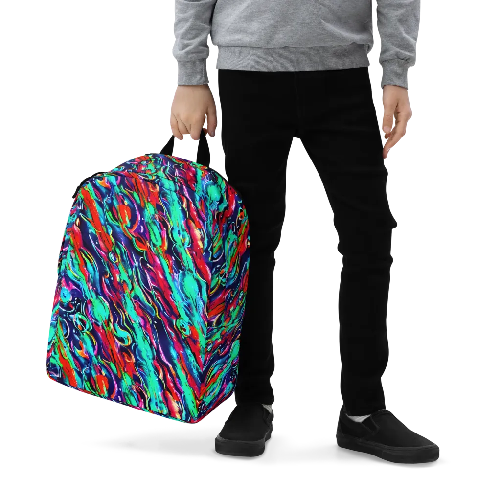 Afterglow Frenzy on Minimalist Backpack — Zoomed-in