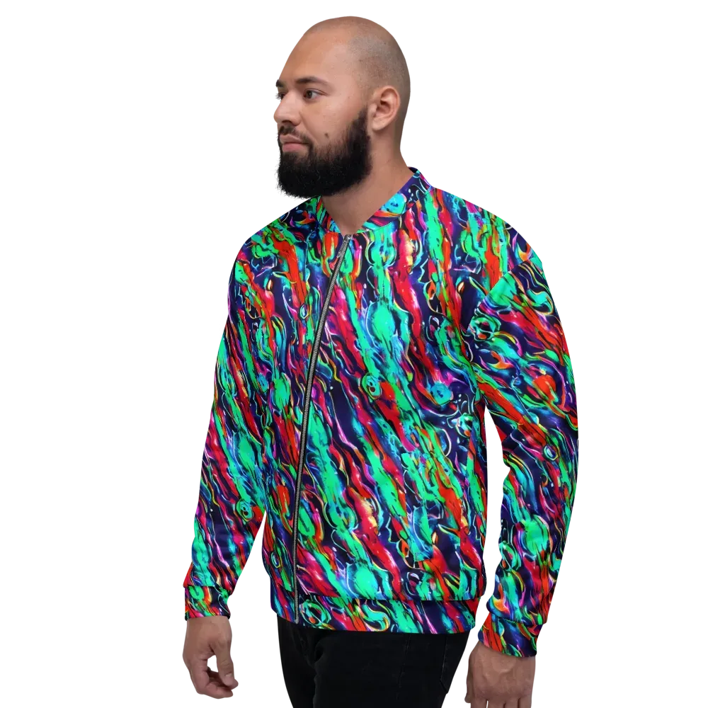 Afterglow Frenzy on Bomber Jacket — Left