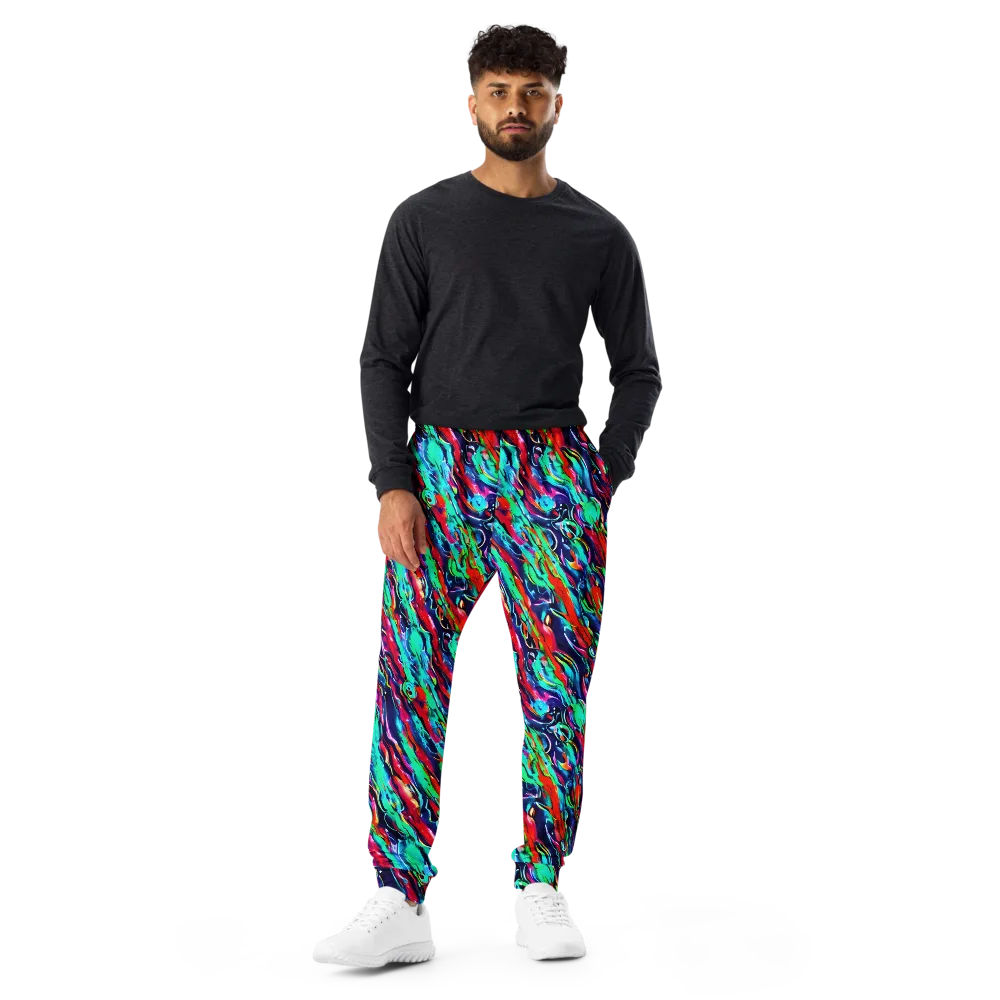 Afterglow Frenzy on Men's Joggers — Front