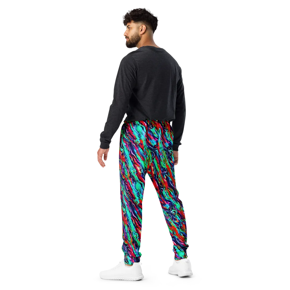 Afterglow Frenzy on Men's Joggers — Back