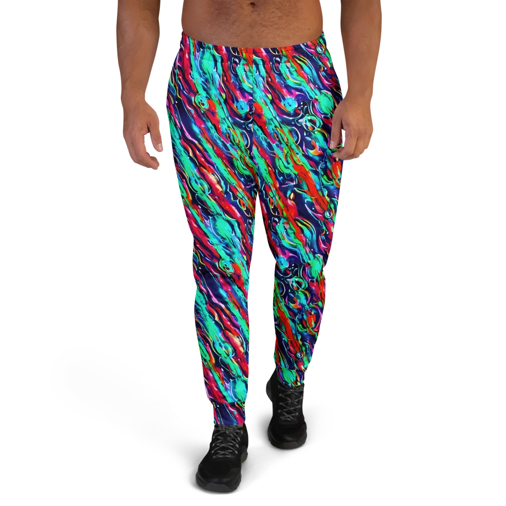 Afterglow Frenzy on Men's Joggers — Front