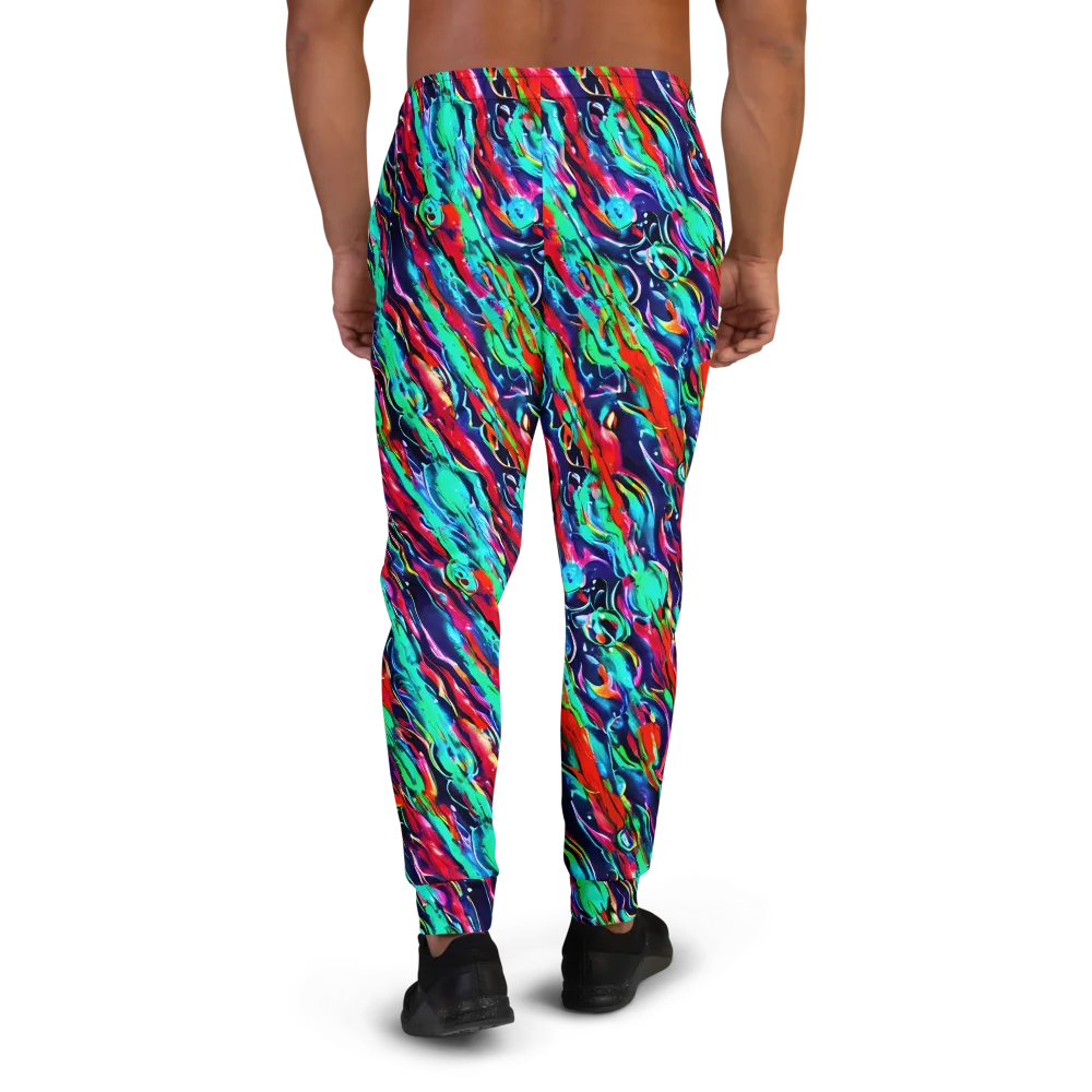 Afterglow Frenzy on Men's Joggers — Back