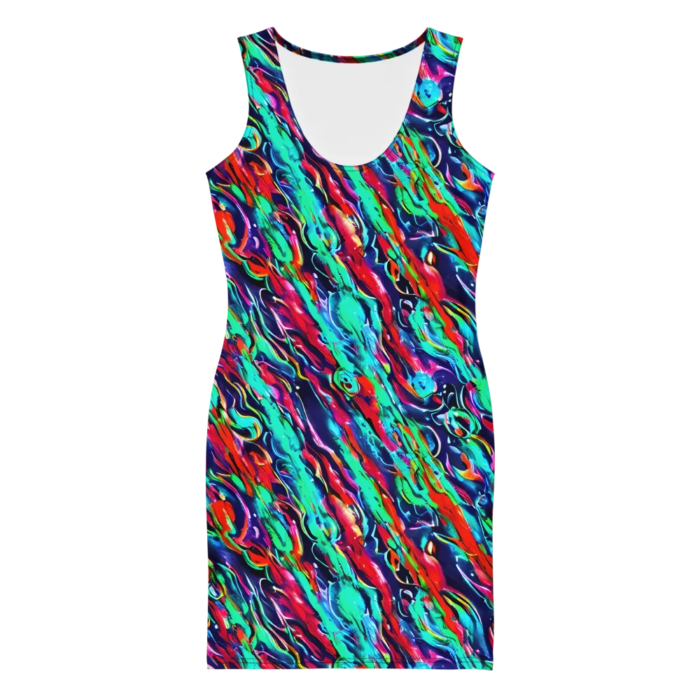 Afterglow Frenzy on Bodycon Dress — Front