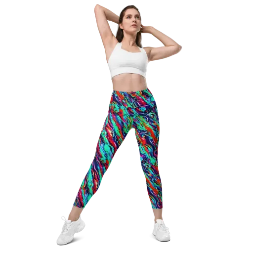 Afterglow Frenzy on a Leggings with Pockets
