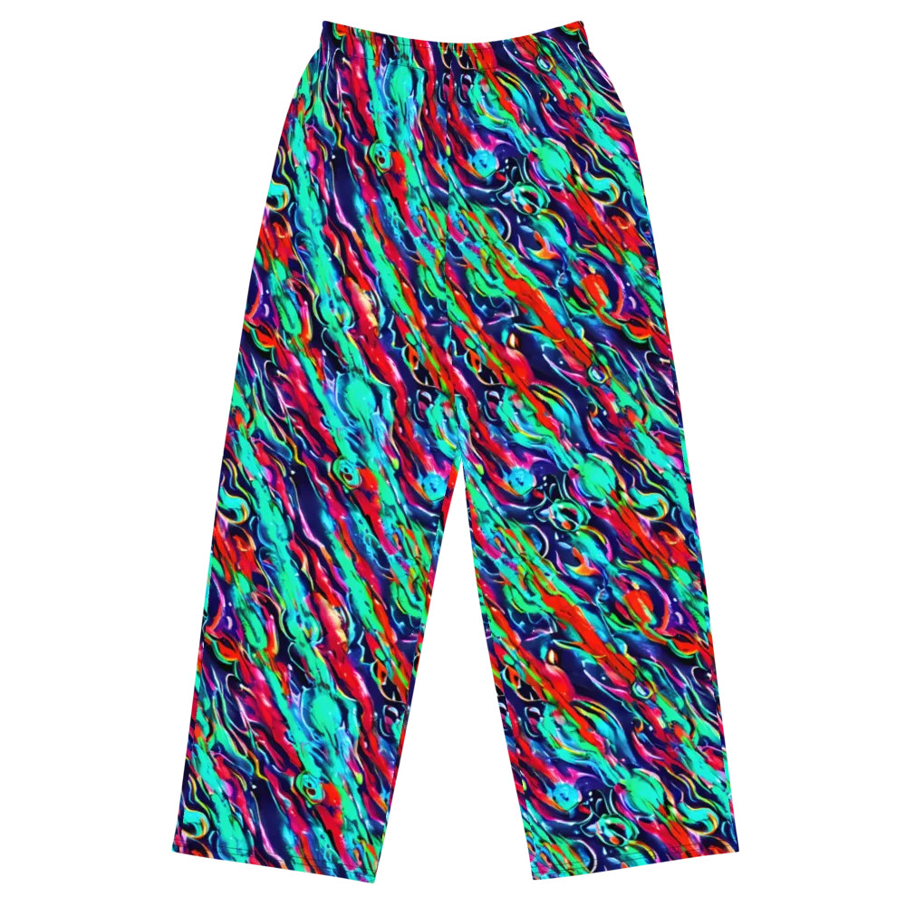 Afterglow Frenzy on Wide-Leg Pants — Front