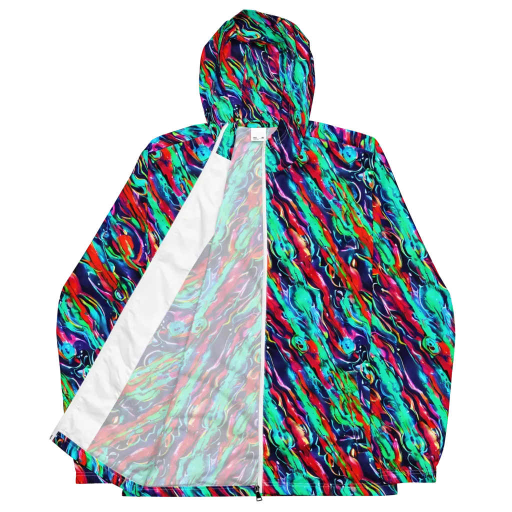Afterglow Frenzy on Men's Windbreaker — Front