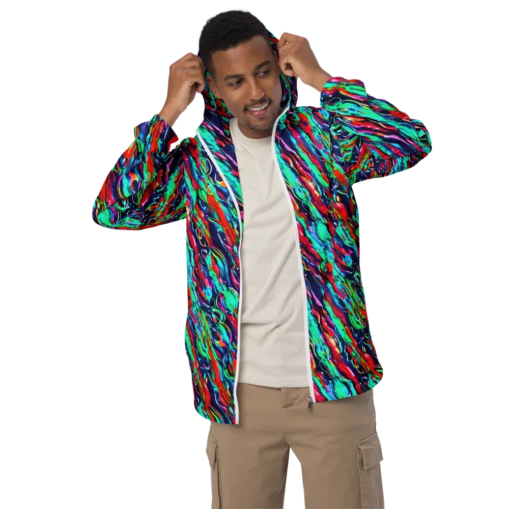 Afterglow Frenzy on Men's Windbreaker — Front