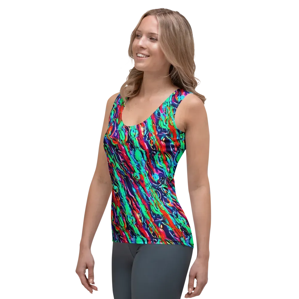 Afterglow Frenzy on Women's Tank Top — Left Front