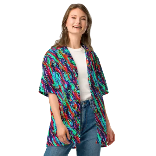 Afterglow Frenzy on a Button Shirt