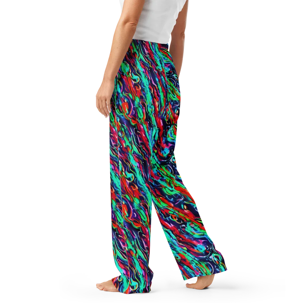 Afterglow Frenzy on Women's Pajama Pants — Left
