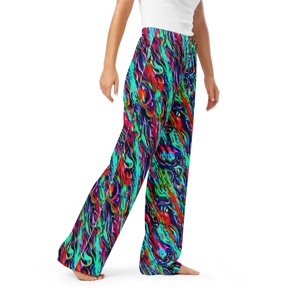 Afterglow Frenzy on Women's Pajama Pants — Right Front