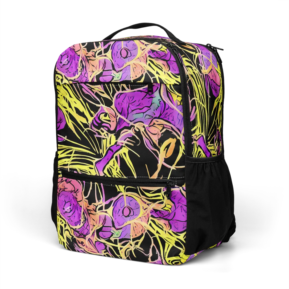 Midnight Tropics on Utility Backpack — Left Front