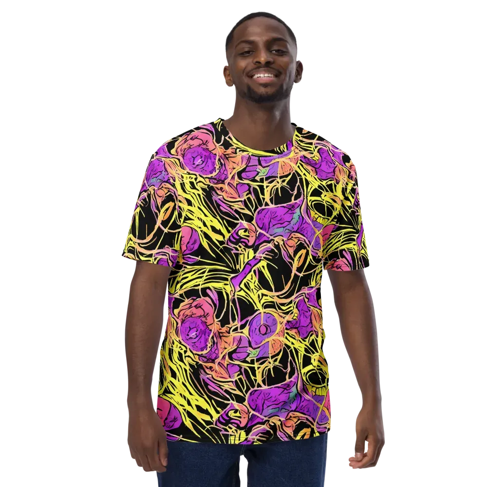 Midnight Tropics on Men's Crew Neck T-Shirt — Front