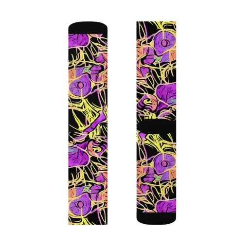 Midnight Tropics on a Socks
