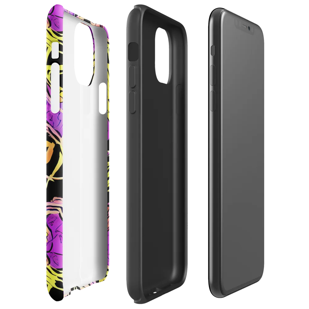Midnight Tropics on Tough Case for iPhone® — Right