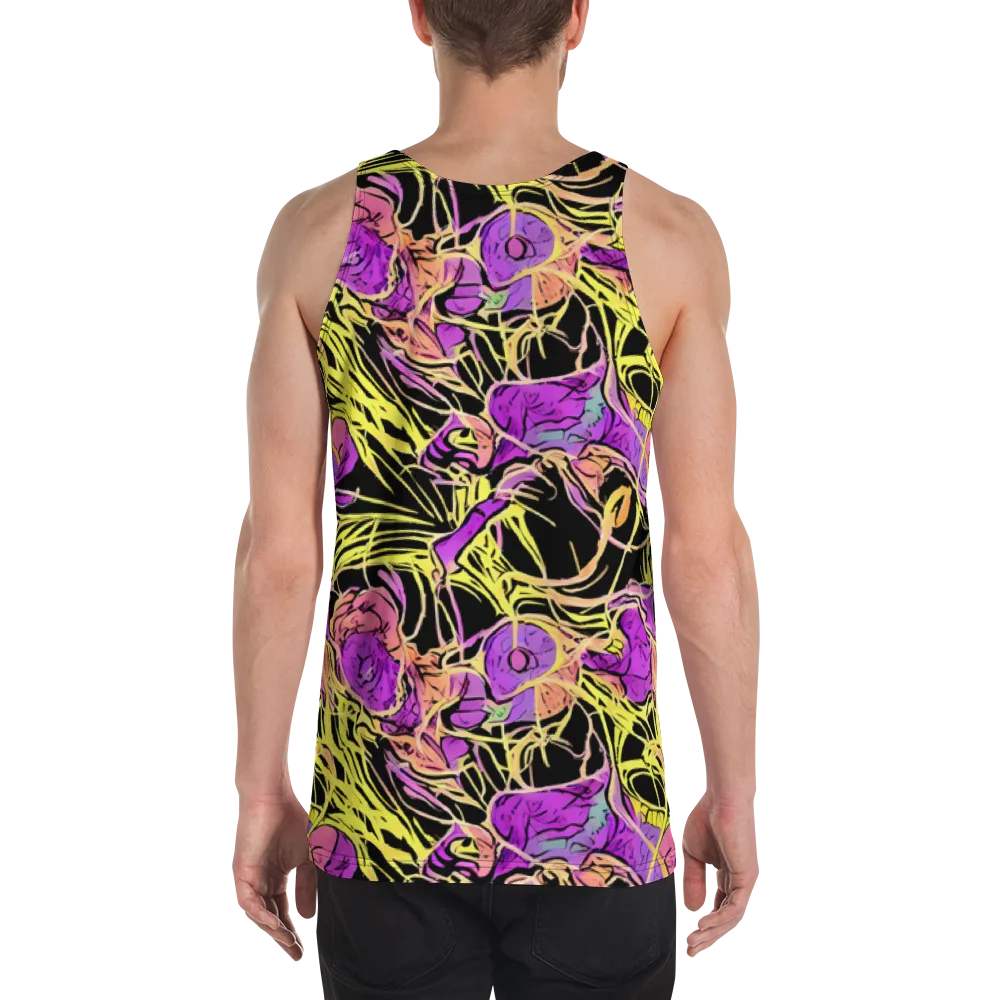 Midnight Tropics on Men's Tank Top — Back
