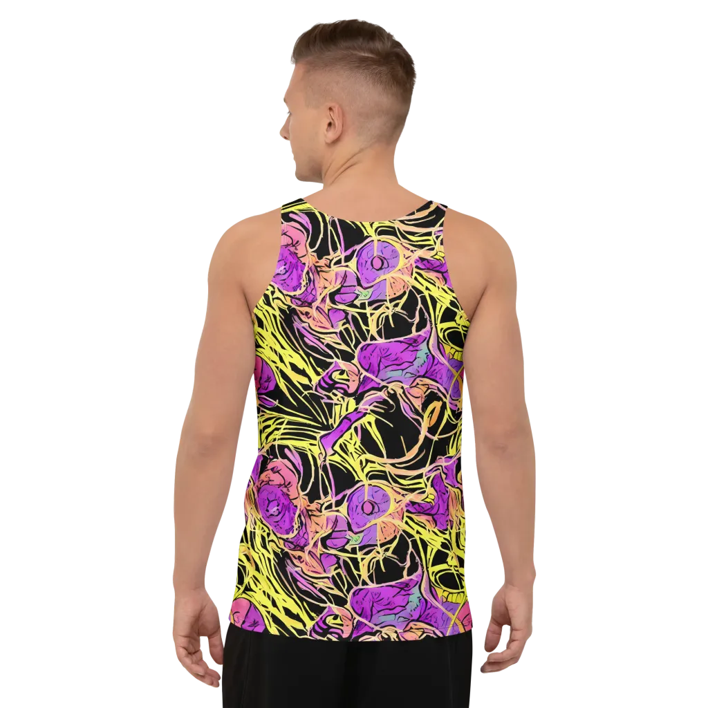 Midnight Tropics on Men's Tank Top — Back