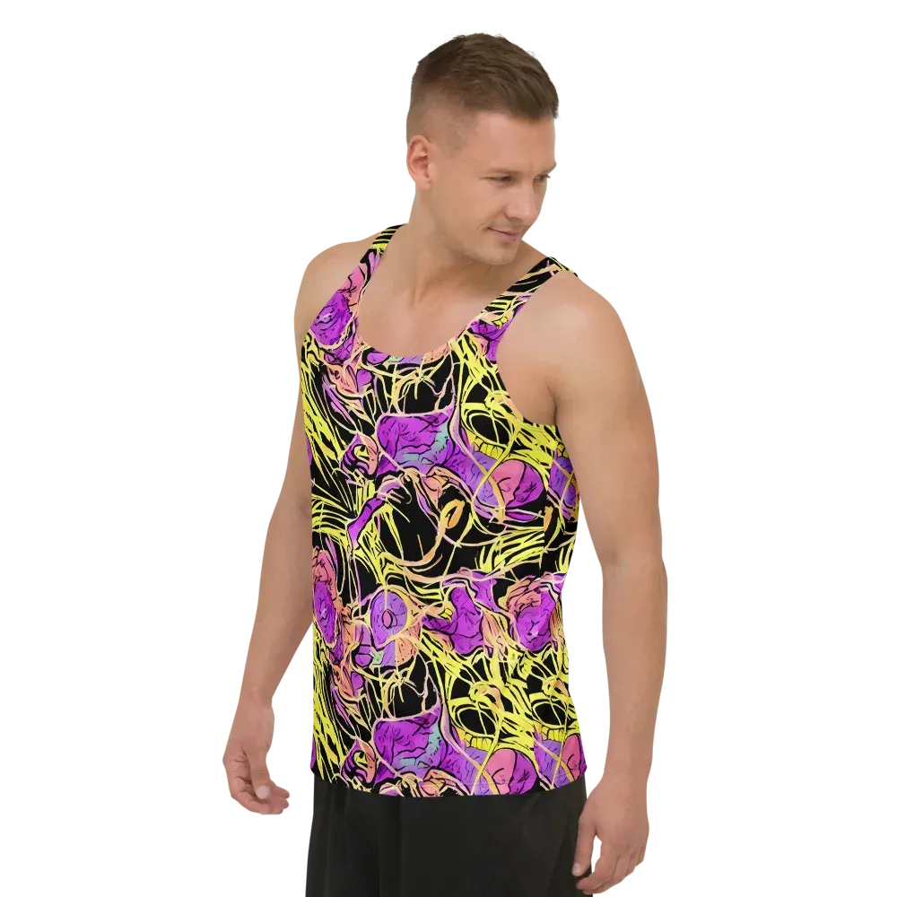 Midnight Tropics on Men's Tank Top — Left Front