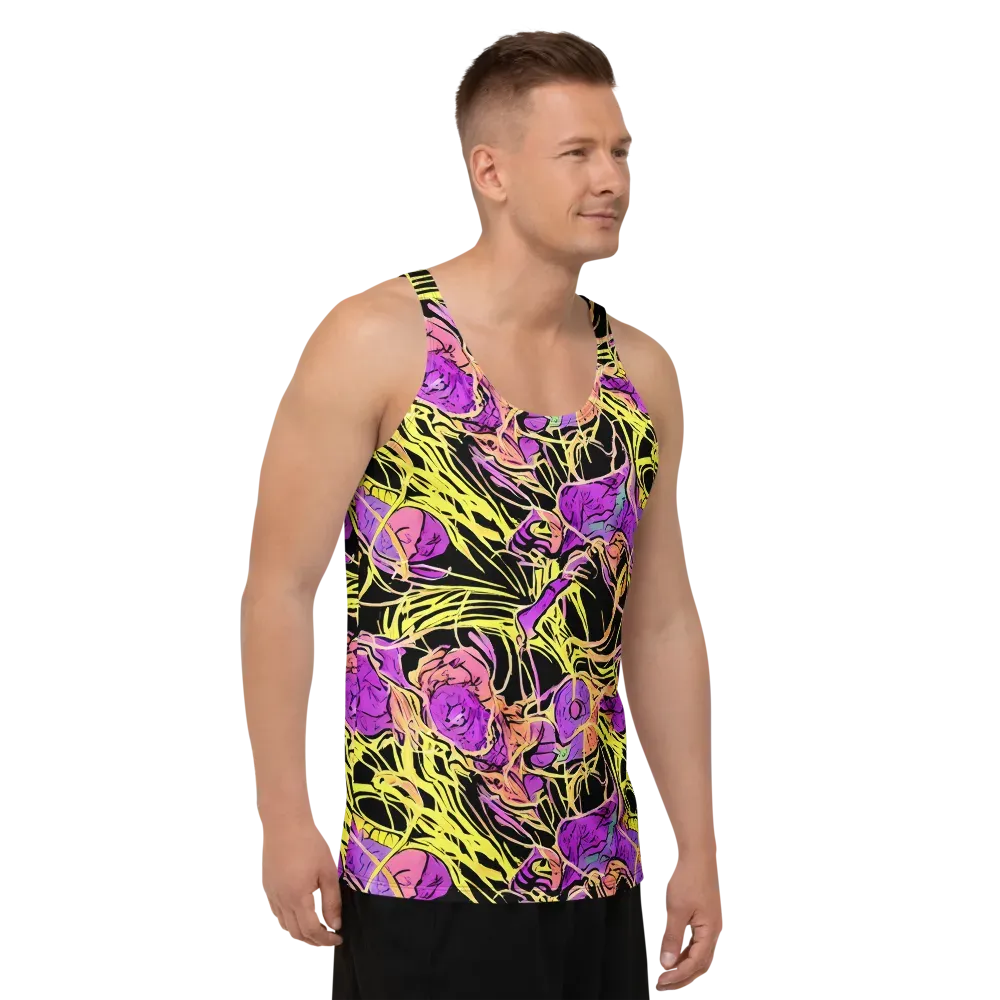 Midnight Tropics on Men's Tank Top — Right Front