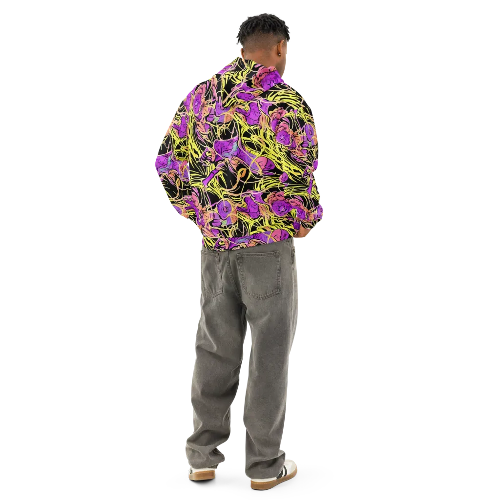 Midnight Tropics on Cotton Hoodie — Back