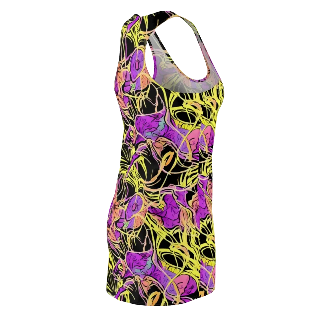 Midnight Tropics on Racerback Dress — Back Side