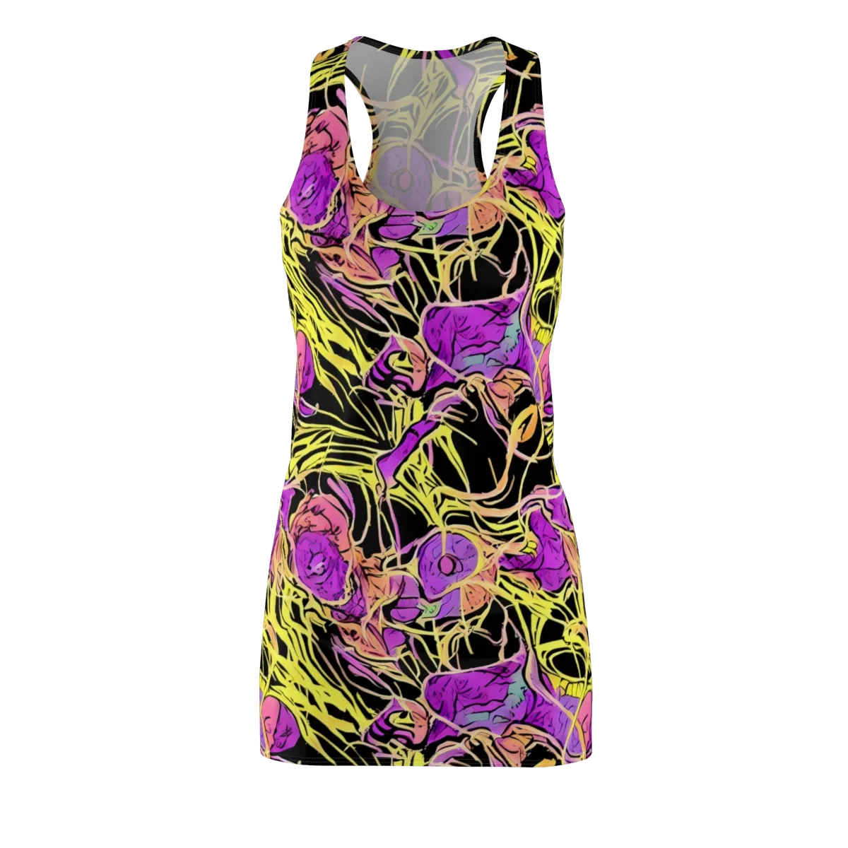 Midnight Tropics on Racerback Dress — Front